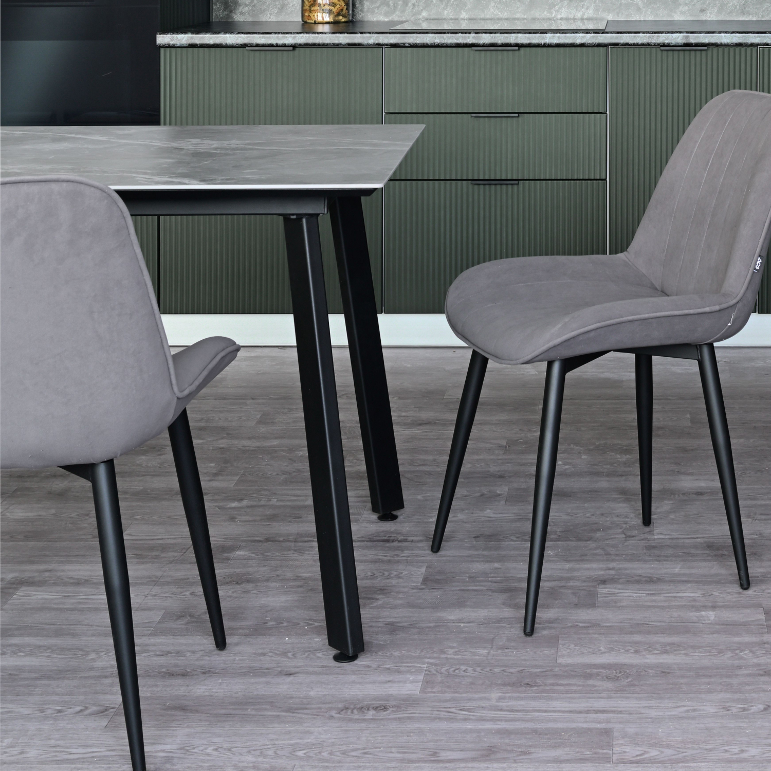 Стол керамический Граф 1000х800 Серый